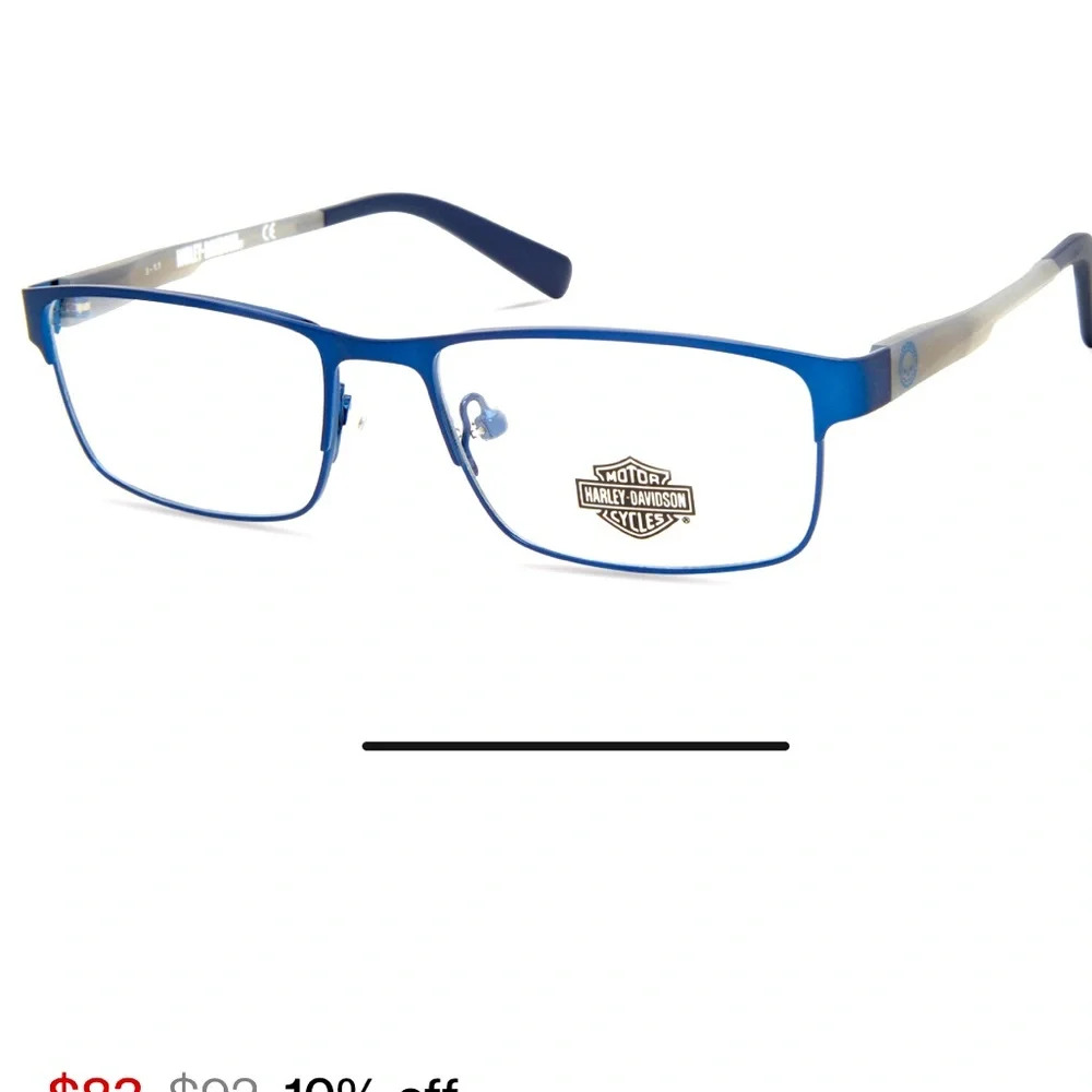 Harley-Davidson HD0146T EYEGLASSES Frames RXable 091 Matte Blue NWT